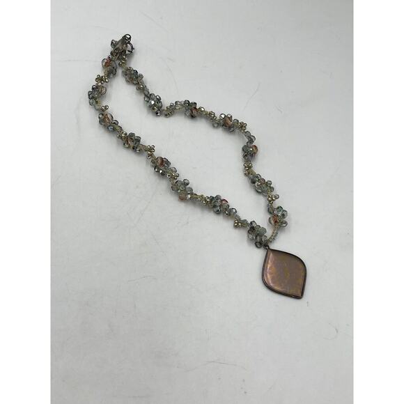 Holly Yashi Haiku Crystal Sterling Silver Crochet Choker Stretch Necklace - Picture 15 of 16